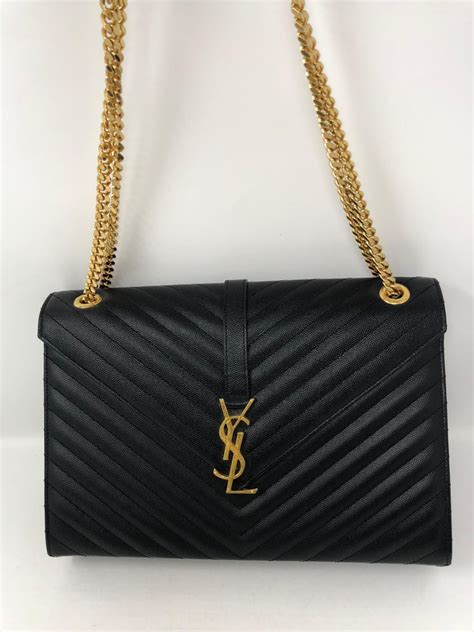 ysl black and gold shoulder bag|ysl shoulder bag collection.